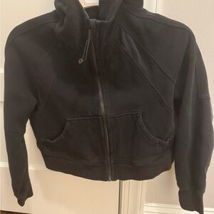 lululemon athletica cropped full zip scuba